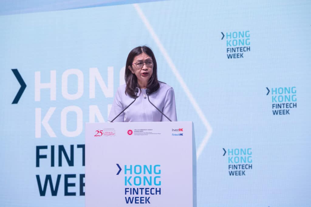Julia Leung, Deputy Chief Executive Officer and Executive Director, Intermediaries of the Securities and Futures Commission gave a policy statement around virtual assets at Hong Kong FinTech Week 2022
